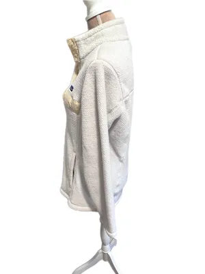 Patagonia Re-Tool Snap-T Fleece Pullover Women's Large Off White Cream FA18 thumbnail 4