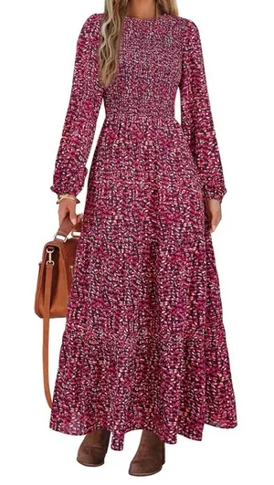 PRETTYGARDEN Flowy Casual Maxi Dress in Size Medium thumbnail 1