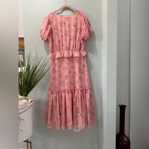 LoveShackFancy Pink Floral Midi Dress thumbnail 11
