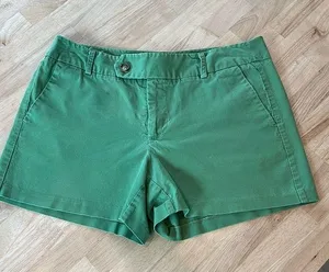 Mossimo Green Stretch Shorts Size 10 thumbnail 1