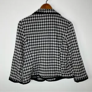 Sandro Studio Houndstooth Knit Blazer Medium‎ thumbnail 2