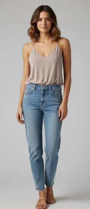 EXPRESS Crepe Sleeveless Cami Bodysuit Double V-Neck Thong Back in Mauve Size L thumbnail 2