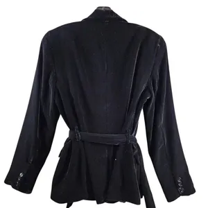 Lauren Ralph Lauren Belted Velvet Blazer Size 4 New with Tags thumbnail 6