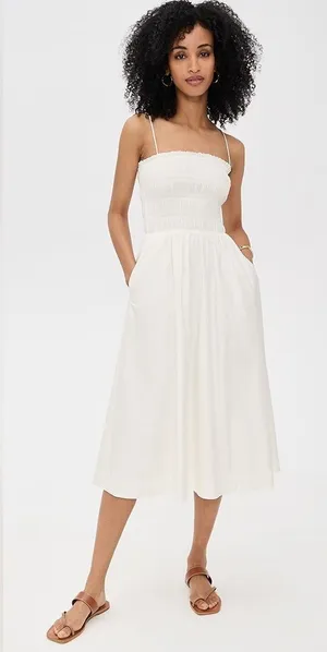 NEW NWT Reformation Kerrie dress in white thumbnail 1