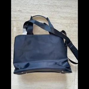 Versace Parfume Crossbody Nylon Bag‎ Saddle Bag Black Designer thumbnail 3