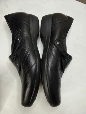 Dansko Franny Women's‎ Size 39 9US Black Leather Comfort Shoes Loafers thumbnail 6