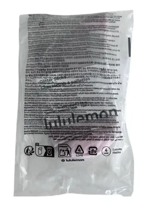 Lululemon Glitter Socks Quarter Length Blissful Pink with Silver Medium thumbnail 11