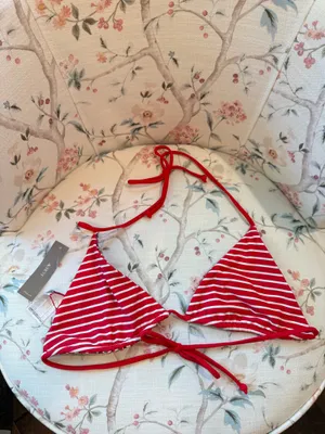 J.Crew Reversible Strawberry Swimsuit Top thumbnail 4