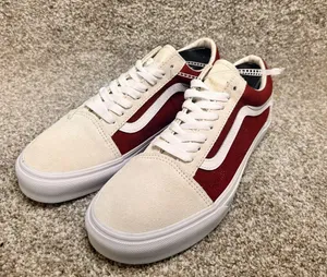 VANS Old Skool Canvas/Suede Fired Brick skater Classic Mens 8.5 Womens 10 NEW thumbnail 3