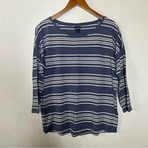 Patagonia Shallow Seas Lightning Stripe Dolomite Blue Top Size Medium‎ thumbnail 2
