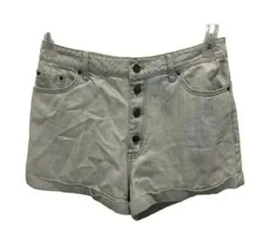 👖 BDG Urban Outfitters Button Fly High‎ Rise Jean Shorts Women’s 30 🩵 thumbnail 1
