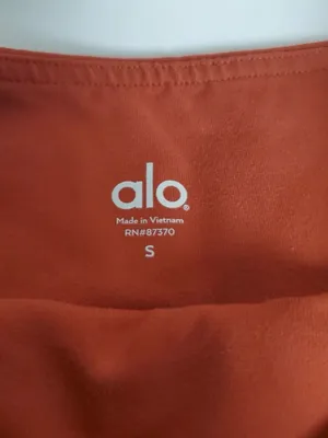 ALO Yoga Ribbed Moto Leggings - Dusty Rose thumbnail 8