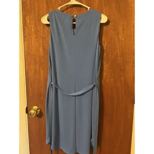 Ann Taylor Blue Sleeveless Dress Women's Size S Small thumbnail 2