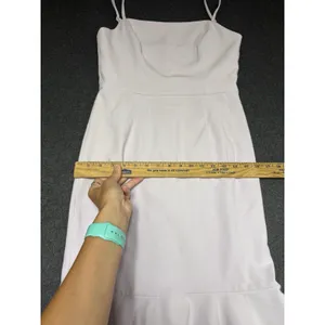 NWT French Connection Whisper Frill Hem Cami Mini Dress 6 Lilac Sachet‎ thumbnail 11
