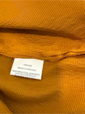 Eileen Fisher stretch-silk satin classic collar shirt. Size M thumbnail 7