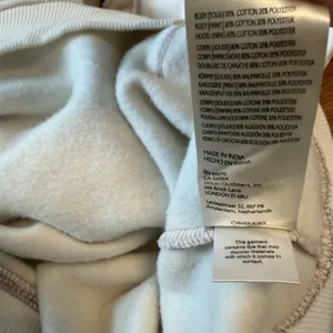 Free People Nordic "It's a Vibe"‎ Hoodie XS cream Aztec Embroidered Oversized thumbnail 5