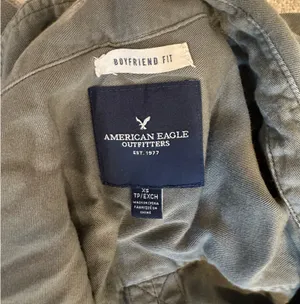 American Eagle Green Button Up Top thumbnail 3