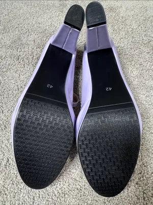 Women’s Purple Chunky Heel Mary Jane Pumps Cute Bow Round Toe Size 10 (EU42) NEW thumbnail 7