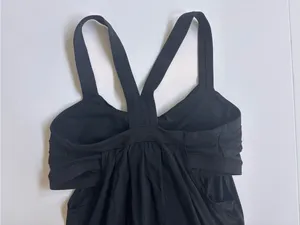 Lululemon No Limits Tank Black Built In Bra Racerback Est Size 6/8 thumbnail 3