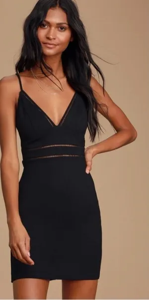 LULUS Date Night Sexy Wedding Cocktail Party Resort Vacation Mini Dress thumbnail 1