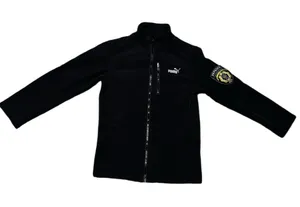XS/S Puma Ukrainian Sleeve Patch Black Zip-Up Jacket Athletic Sport thumbnail 1