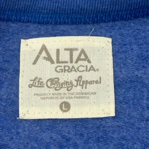 Alta Gracia Florida Gators NCAA Football Blue Pullover Crewneck Sweatshirt size L thumbnail 4