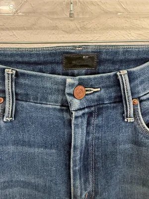 MOTHER The Looker Ankle Fray Skinny Jeans Blue Size 29 thumbnail 3