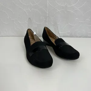 Abella Desiree Women’s Shoes Size 7.5 Black‎ Wedge Slip-On Round Toe Loafers NEW thumbnail 4