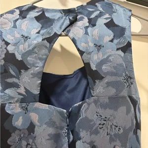 Alex Evenings Navy Floral A Line Mother of the Groom/Bride Dress thumbnail 7