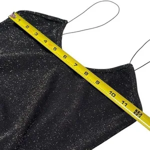 Intimately Free People Gold Sparkle Micro Brami Tank Festival Rave Whimsical M/L thumbnail 8