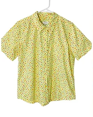 VINTAGE CHRISTOPHER & BANKS Ladybug Butterfly Flower Hearts Shirt thumbnail 1