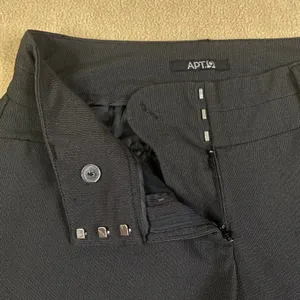 APT 9 Women's Black Dress Pants Trousers Wide‎ Leg Work Career Business Sz 2 EUC thumbnail 4