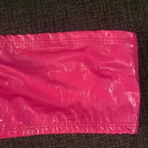 Dolls Kill Hot pink latex tube top / brief set swimsuit thumbnail 3
