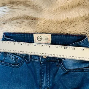 Lucky Blessed Jeans Leopard Print Mid Rise Straight Blue Women Size 6 #4 thumbnail 7