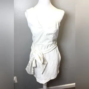 NBD Revolve NEW Jasper Mini Dress in Ivory‎ One Shoulder Size Small thumbnail 2