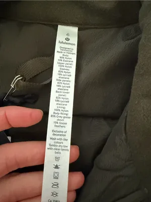 Lululemon Down For It All Pullover Jacket Dark Olive Size 6 Run Outdoor Winter thumbnail 6