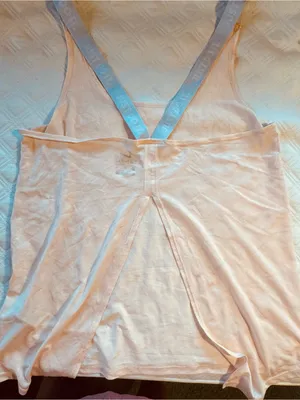 Nike Peach Athletic Tank with Gray Crossback Straps thumbnail 6