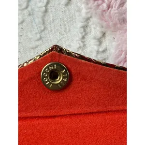 Vintage‎ Italian Coin Purse Lipstick Holder Set Ornate Gold Red thumbnail 6