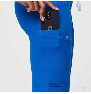 FIGS Kade Cargo Scrub Pants Royal Blue medium  thumbnail 4