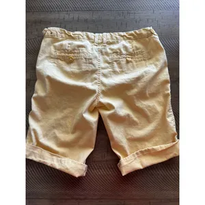 Abercrombie Pastel Yellow Chino Shorts - Size 16 / Womens XS Y2K Preppy Summer‎ thumbnail 2