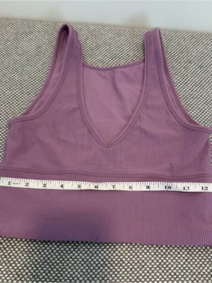 Lululemon Power Pivot Tank Top *Rib Wisteria Purple thumbnail 7