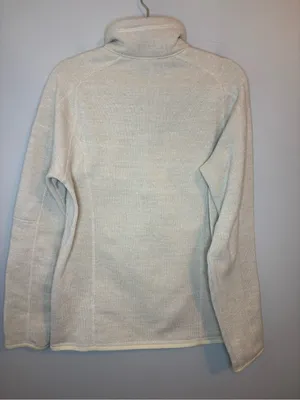 Patagonia Better Sweater 1/4 Zip Fleece Medium Birch White Cream Pullover thumbnail 3