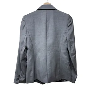 J. Crew Women Super 120s Blazer Jacket Size 4 Gray 100%‎ Wool Preppy Office thumbnail 2