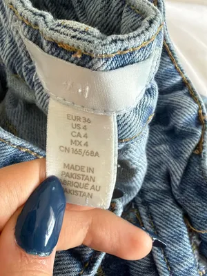 H&M Light Blue Straight-Leg Denim Jeans thumbnail 3