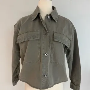 Zara Green Utility Jacket NWT thumbnail 2