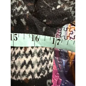Free People Women 6 Plaid‎ Moto Jacket Black Brown Speckled Asymmetric Zip Knit thumbnail 8
