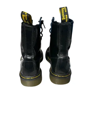 Dr. Martens 1460 Patent Black Leather Lace Up Combat Boots Womens Size 7 thumbnail 5