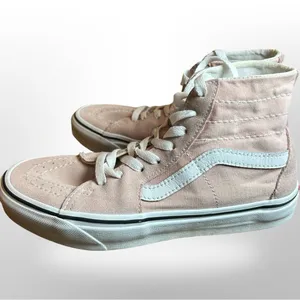 Pink & White Vans High-Top Sneakers – Women’s 6.5/ Men’s 5 thumbnail 10