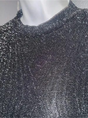 Women's Windsor Little Black Long Sleeve Sparkly Mini Sexy Dress size XS - Small thumbnail 5