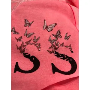 Guess Shirt with Butterfly Graphics Size L Pink thumbnail 3